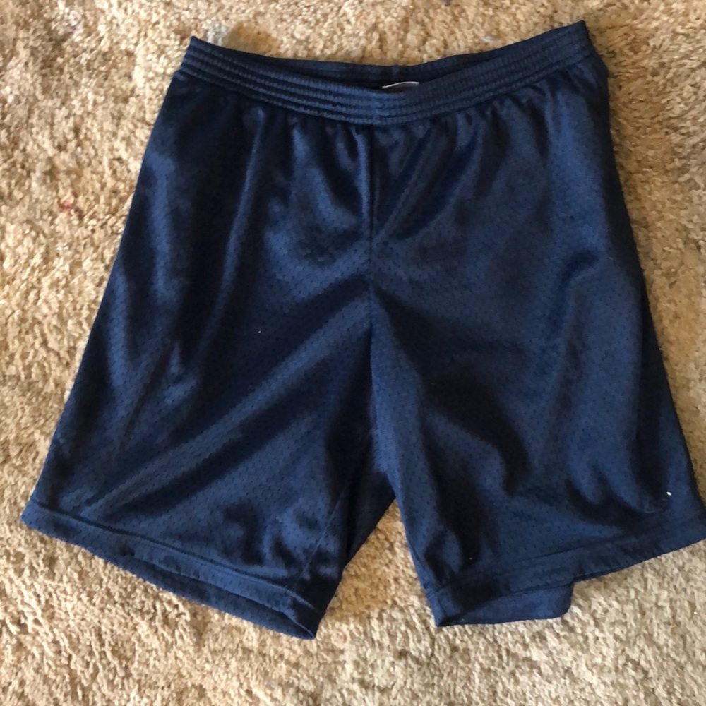 Navy blue boy’s basketball shorts